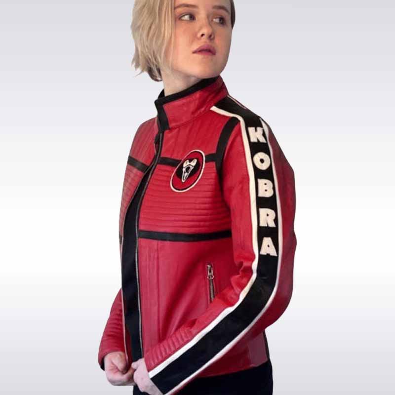 red and black jacket with 'Kobra' branding