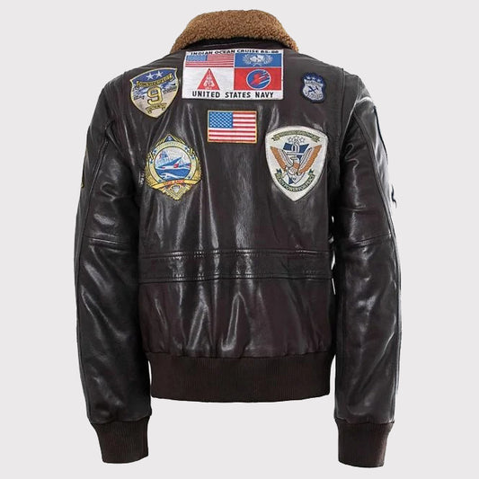 Maverick's Leather Jacket Replica - Top Gun