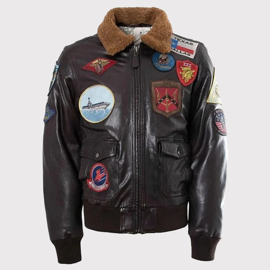 Maverick's Leather Jacket Replica - Top Gun Maverick's Leather Jacket Replica - Top Gun Style!
