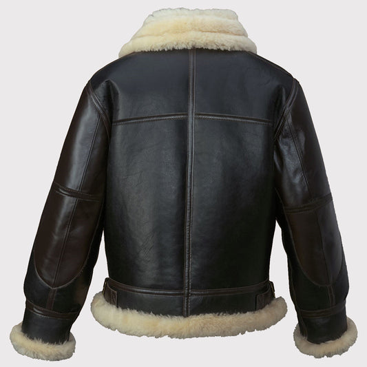 Men's Black B3 Bomber Flying Leather Jacket - Iconic Design