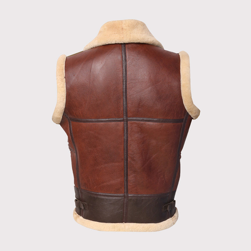 Brown Shearling Vest