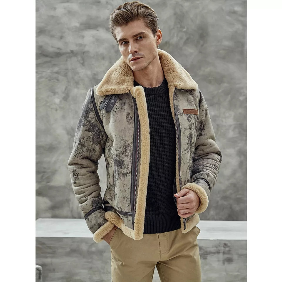 Shearling Bomber Jacket