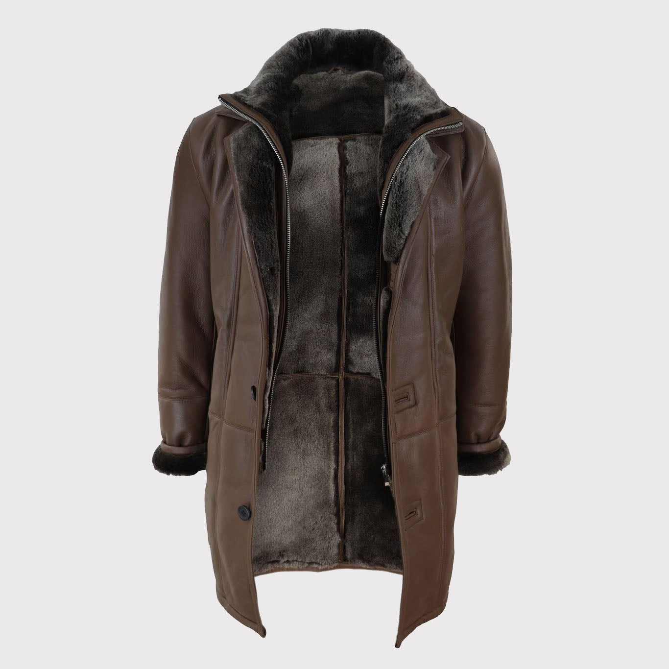 Brown Sheepskin Coat