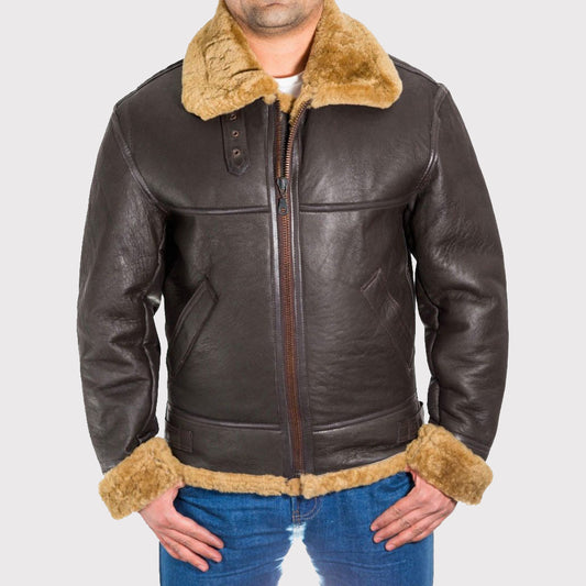 Men's B3 Bomber RAF Shearling Jacket Men's B3 Bomber RAF Shearling Jacket
