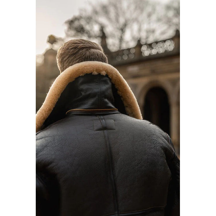 Men's B3 RAF Aviator Sheepskin Shearling Leather Jacket