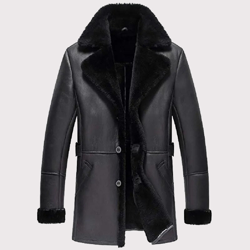 Men's B3 Shearling Aviator Jacket - Sheepskin Fur Coat