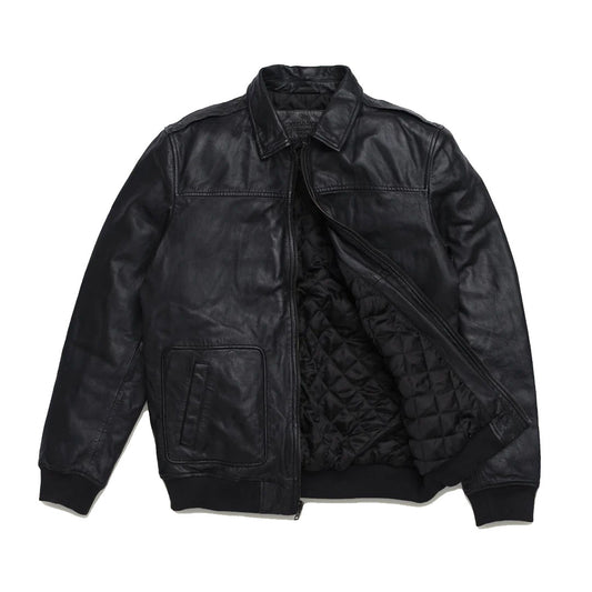 Maverick Leather Bomber Jacket