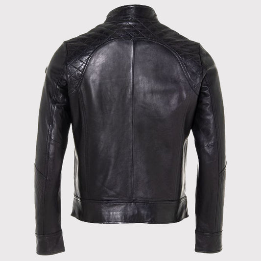 Classic Black Leather Jacket for Men
