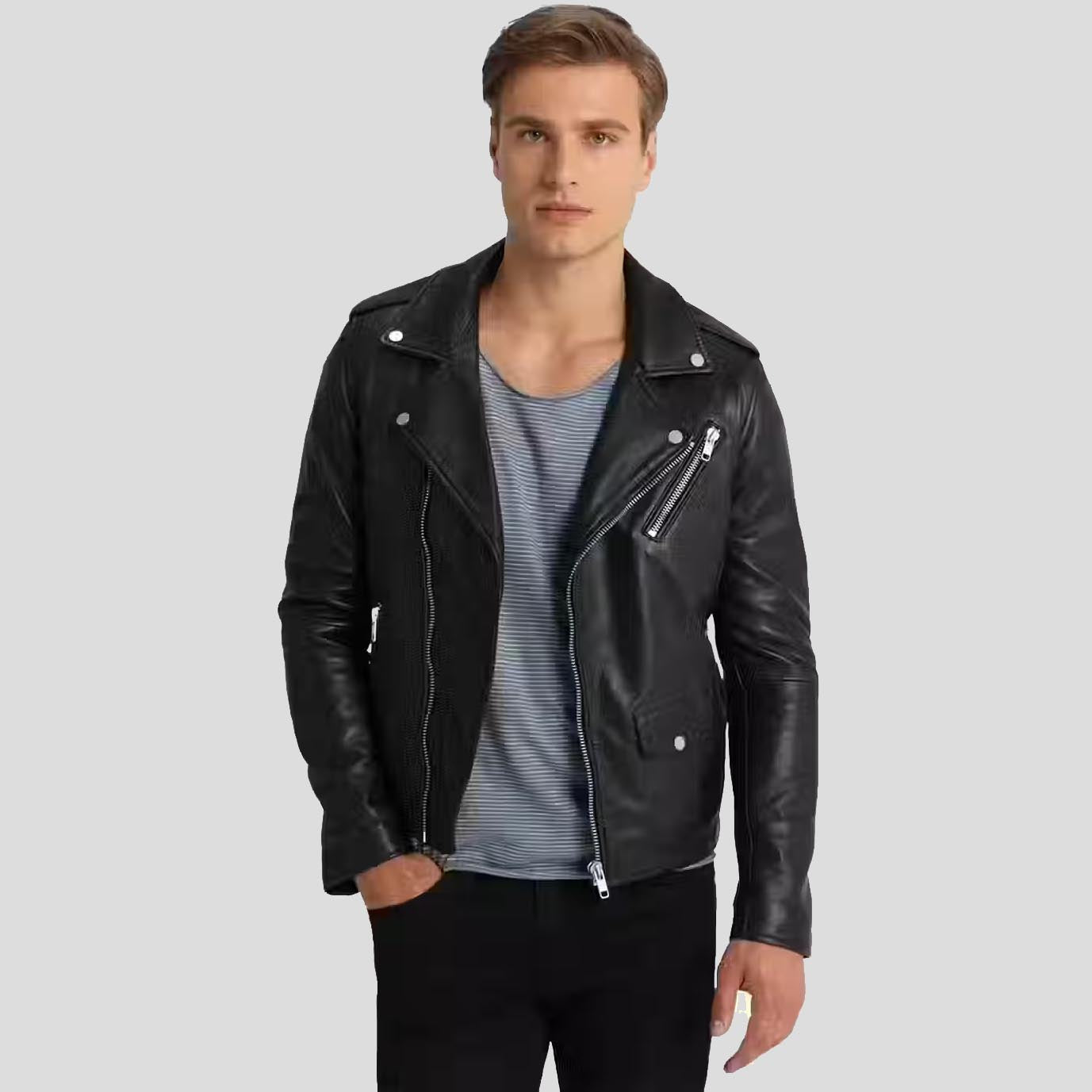 Men's Black Perfecto Biker Jacket