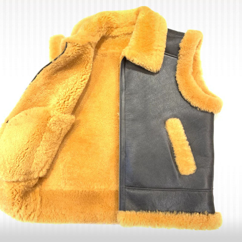 Sheepskin Leather Vest