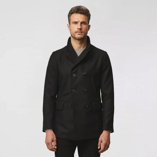 Men's Fleece Black Navy Peacoat Men's Fleece Black Navy Peacoat