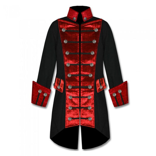 Gothic Steampunk Pirate Coat for Men Men's Gothic Steampunk Pirate Coat