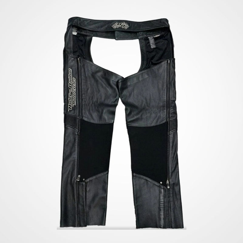 Men’s Genuine Leather Motorcycle Chaps
