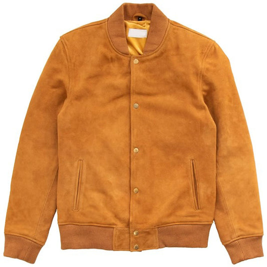 Men's Suede Leather Teddy Jacket Men's Suede Leather Teddy Jacket