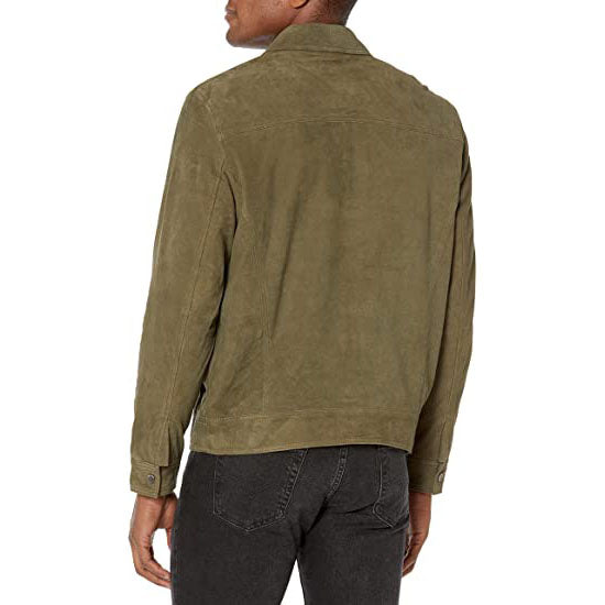 Men's Suede Trucker Jacket - Comfortable & Stylish