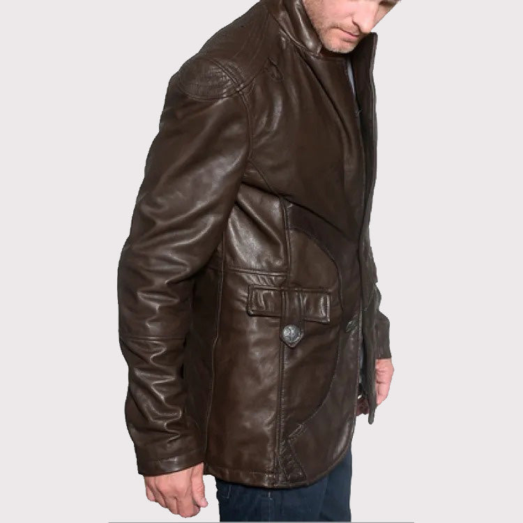 Designer Leather Blazer for Men