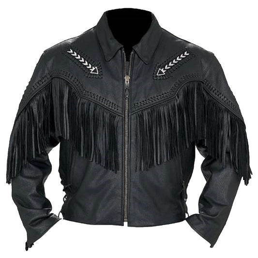 Men's Fashion Western Style Arrow Real Leather Motorbike Jacket Men's Fashion Western Style Arrow Real Leather Motorbike Jacket