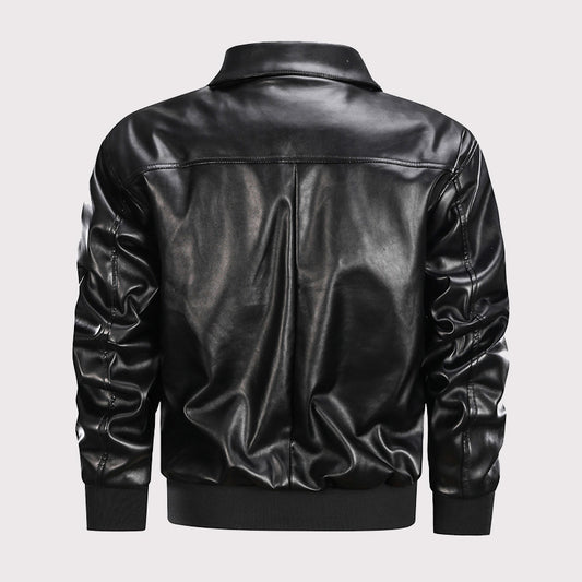 Men's Winter A2 Leather Aviator Jacket - Retro Style!