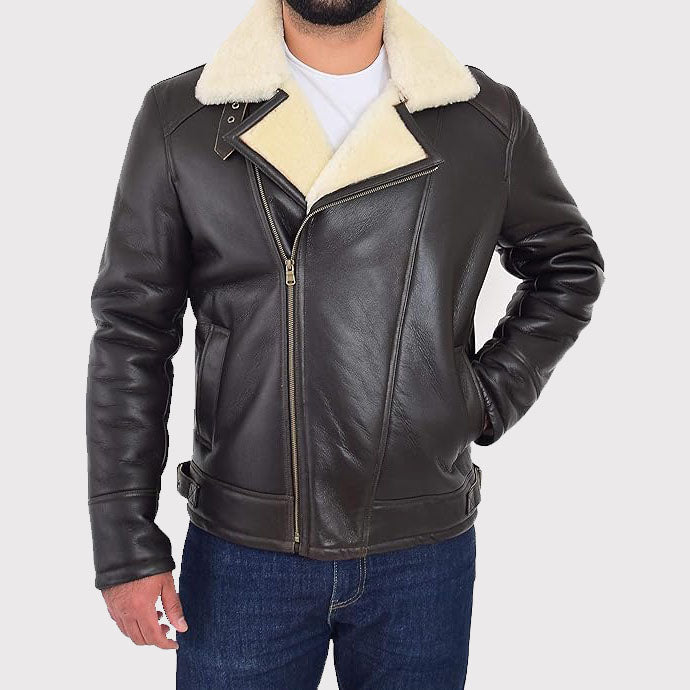 Men's Shearling Aviator Coat