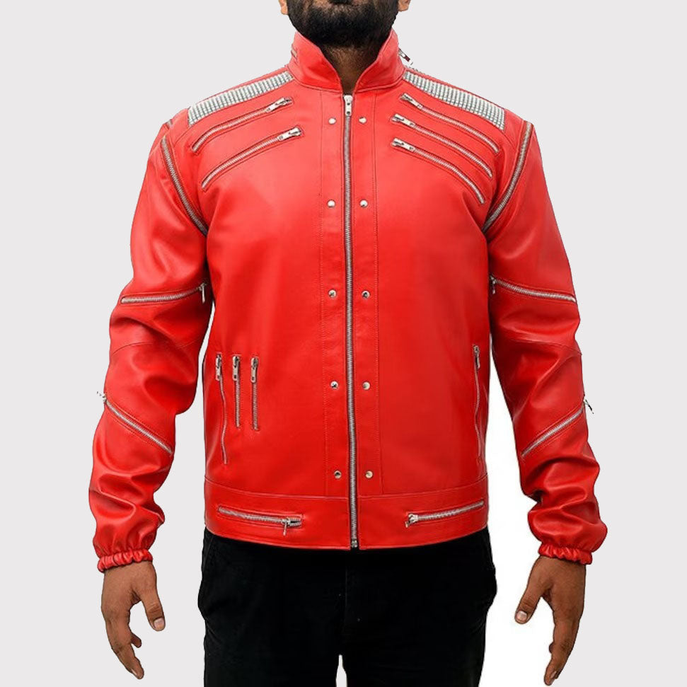 Michael Jackson 'MJ Beat It' Biker Jacket