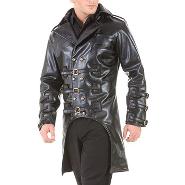 Post-Apocalyptic Steampunk Punk Trench Coat - Edgy and Stylish