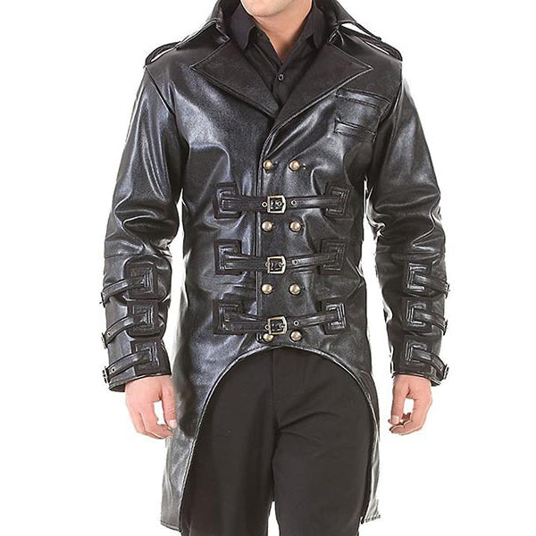Post-Apocalyptic Steampunk Punk Trench Coat - Edgy and Stylish