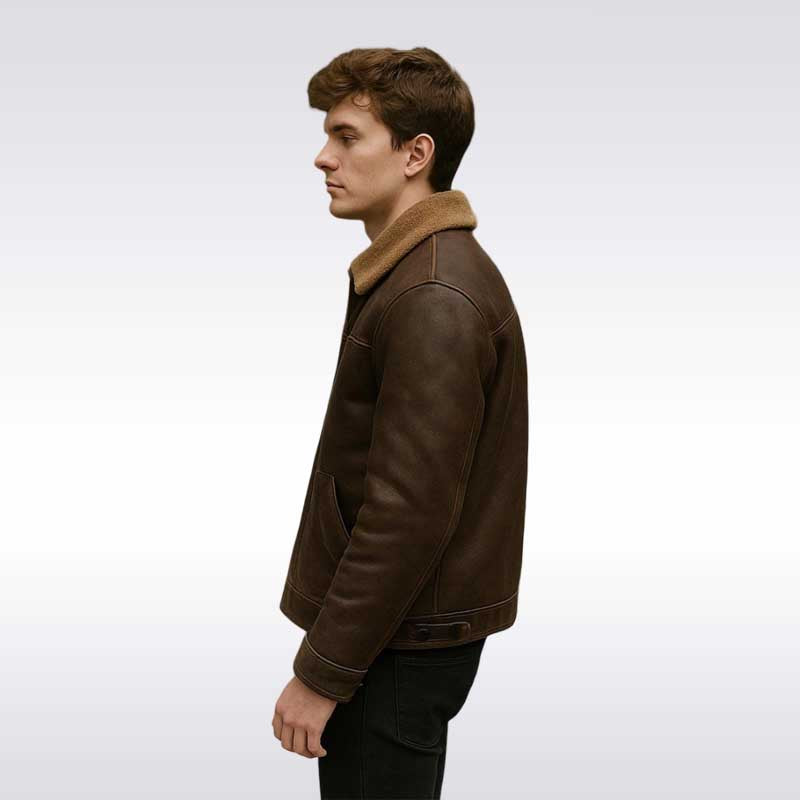 Rancher’s Leather Shearling Jacket Men
