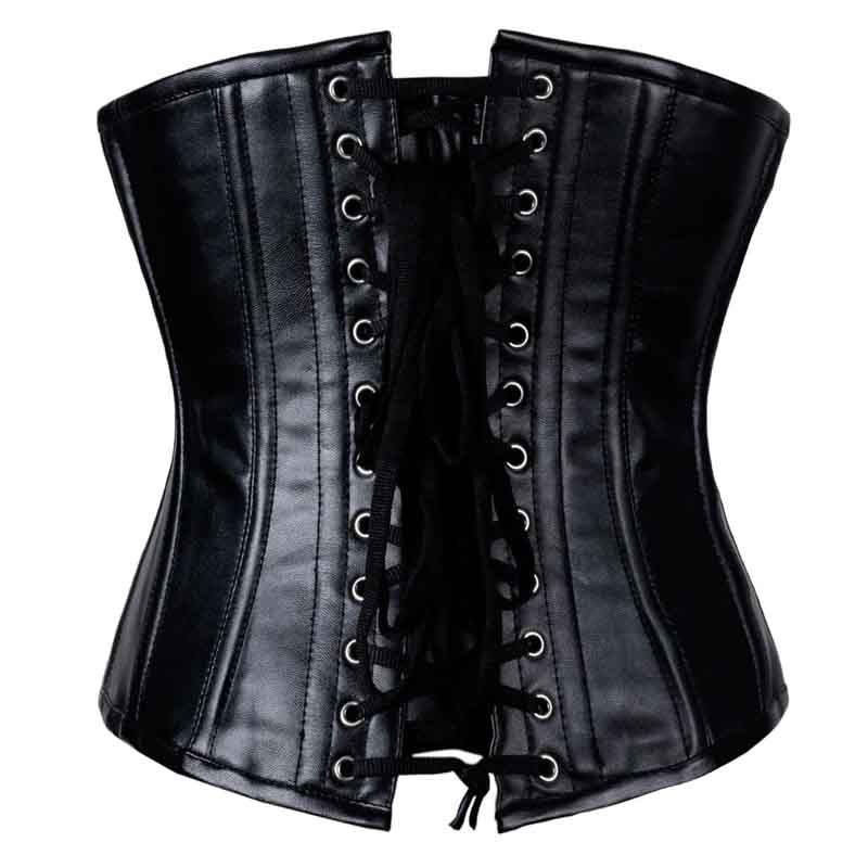 Real Leather Underbust Corset