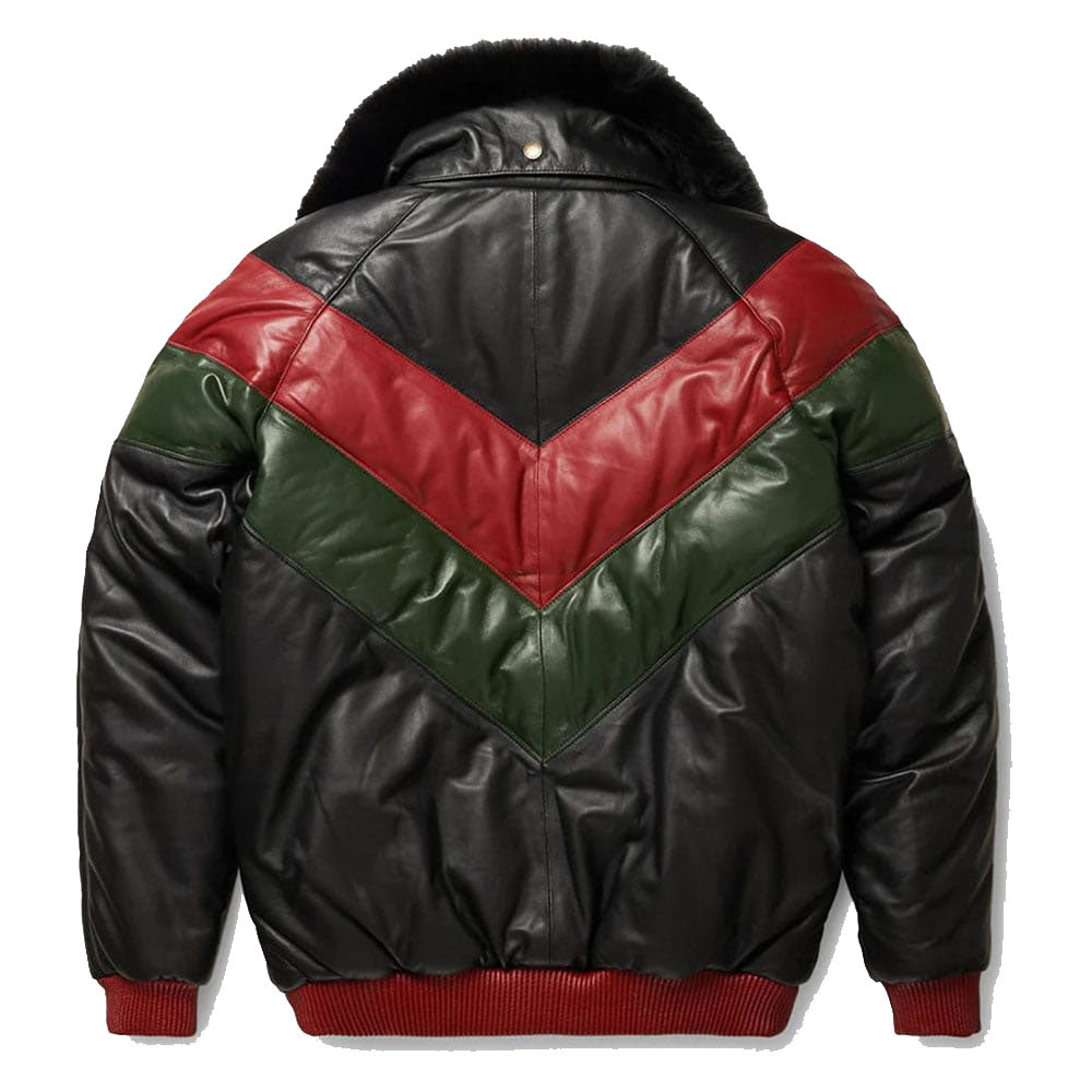 Multicolor V-Bomber Jacket