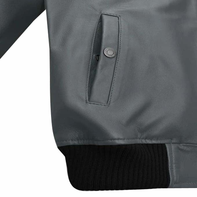 Soft Sherpa Gray Tom Cruise Leather Jacket