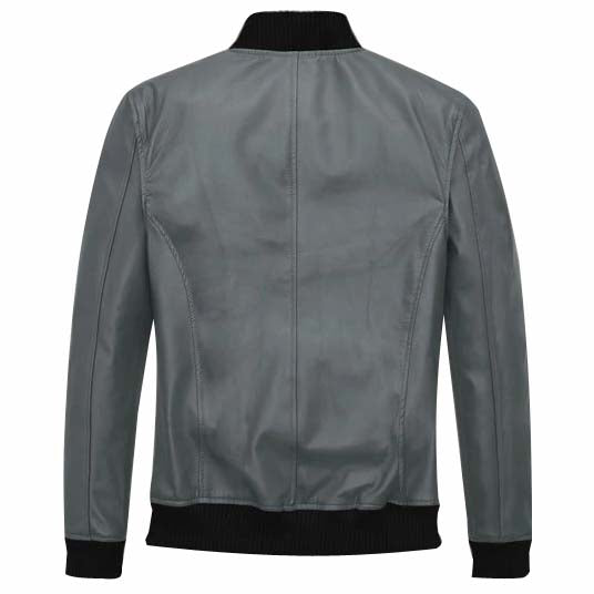 Soft Sherpa Gray Tom Cruise Leather Jacket