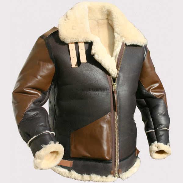 Shearling B3 Flight Jacket - Classic Aviator Style!