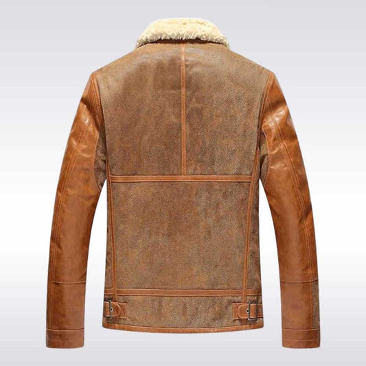 Shop Mens Shearling Aviator Bomber Jacket Online - Jackets Kingdom