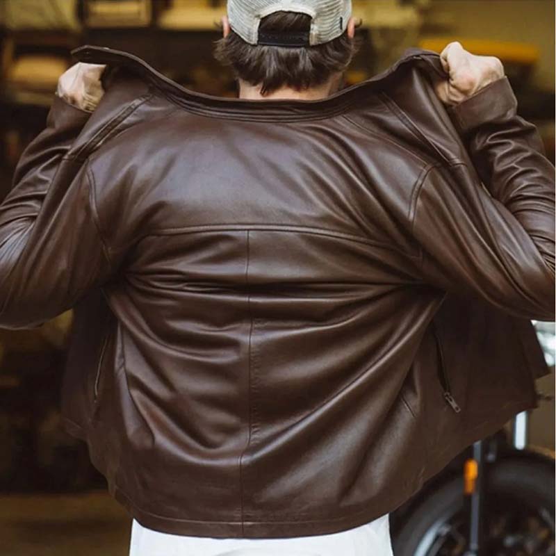thompson leather moto jacket