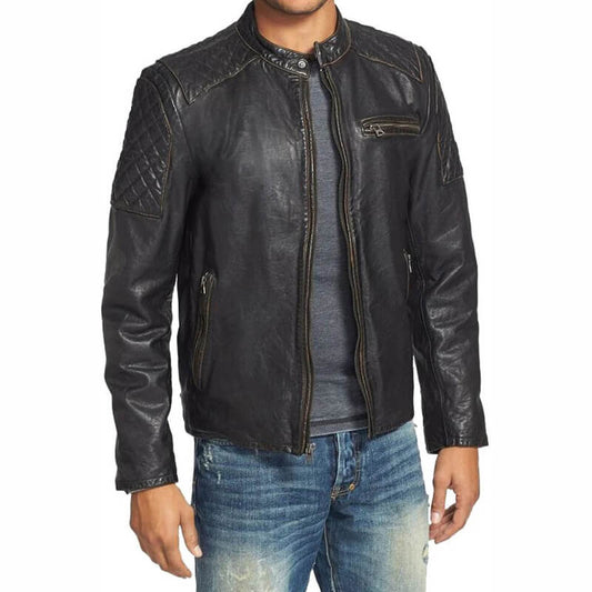 Vintage Black Leather Bomber Jacket Vintage Black Leather Bomber Jacket