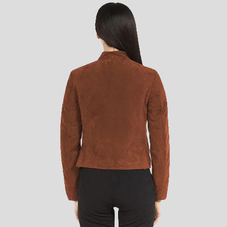 Stylish Suede Moto Jacket