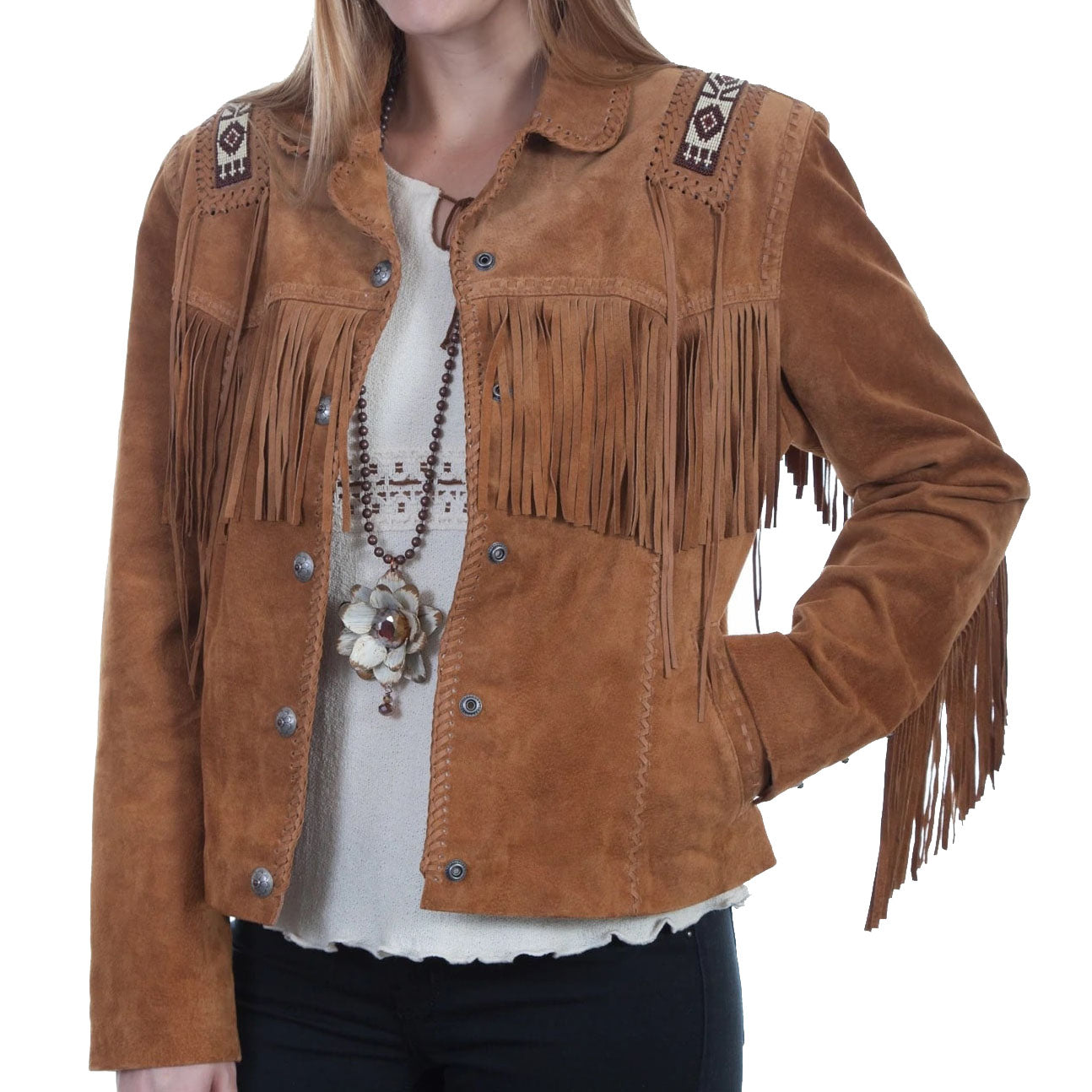 Women's Bourbon Boar Suede Laced Jacket