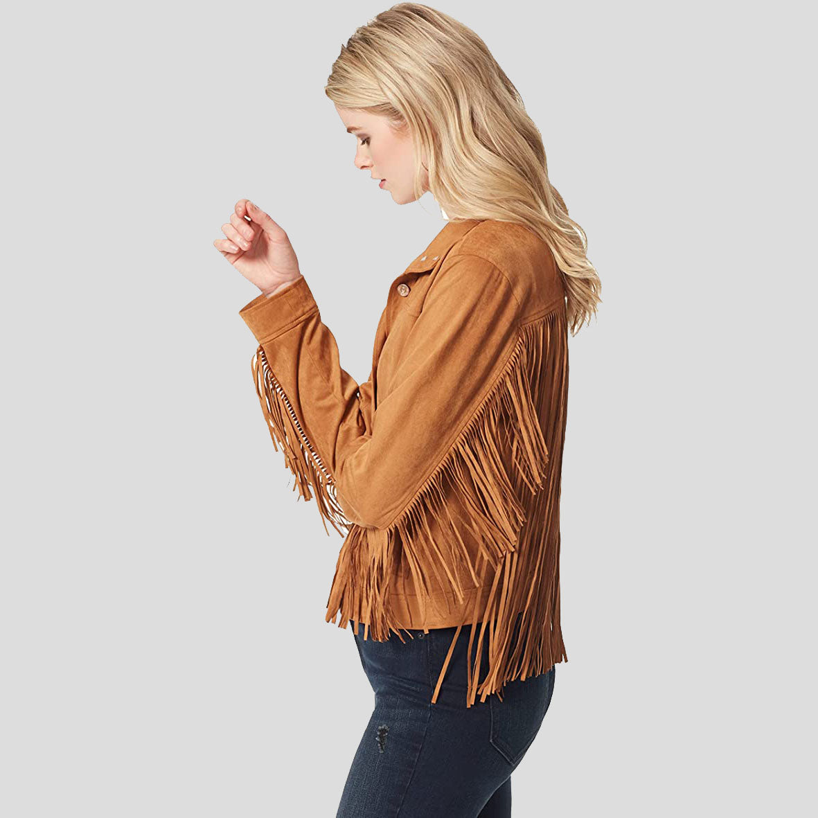 Leather Fringe Jacket