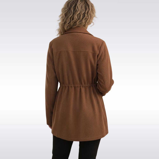 Women’s Ribbed Corduroy Button Up Shacket