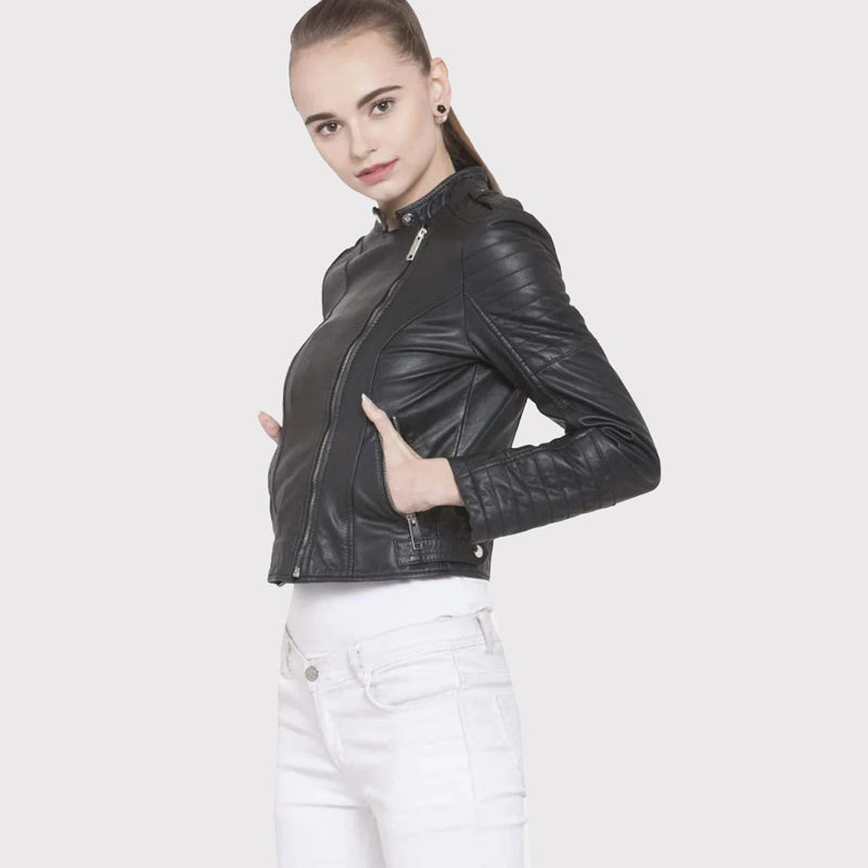 Black Leather Biker Jacket