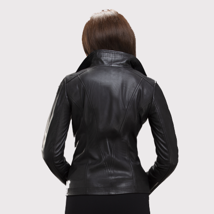 Women's Black Bomber Jacket