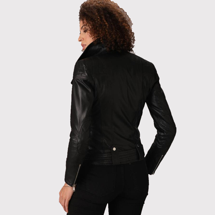 Women's Trendy Black Lambskin Leather Jacket