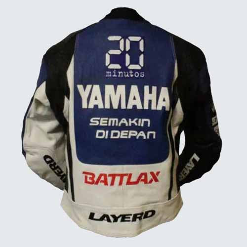 Yamaha Racing Motorcycle Genuine Leather Jacket