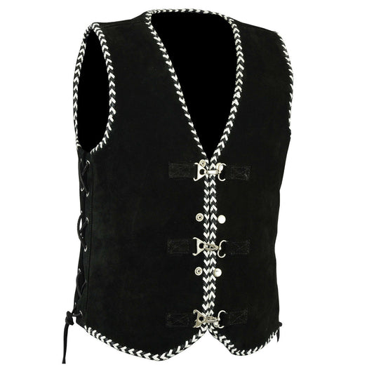 Men Cowboy Western Suede Leather Vest Men Cowboy Western Suede Leather Vest