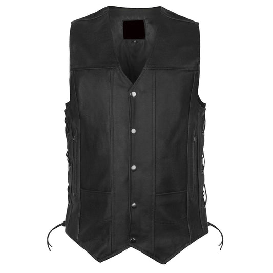 Men Motorcycle Club Leather Vest Men Motorcycle Club Leather Vest
