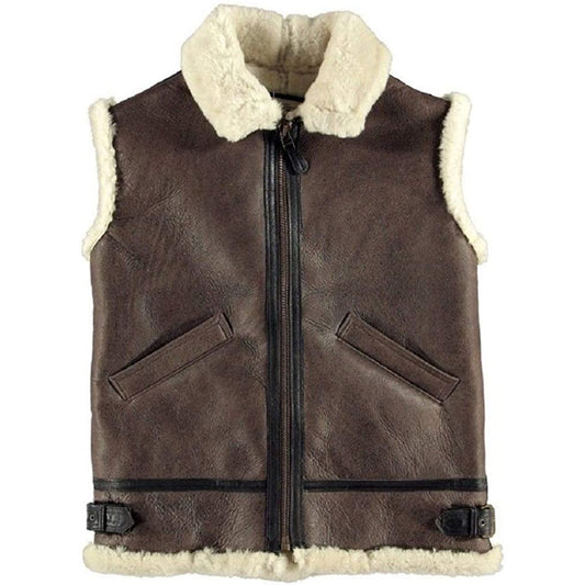 B3 Shearling Sheepskin Leather Vest