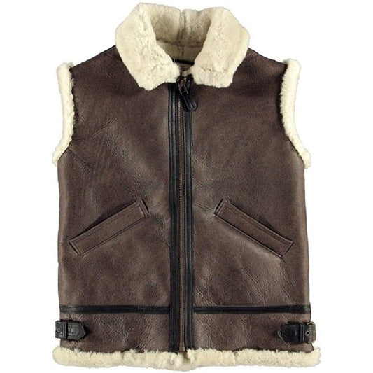 B3 Shearling Sheepskin Leather Vest B3 Shearling Sheepskin Leather Vest