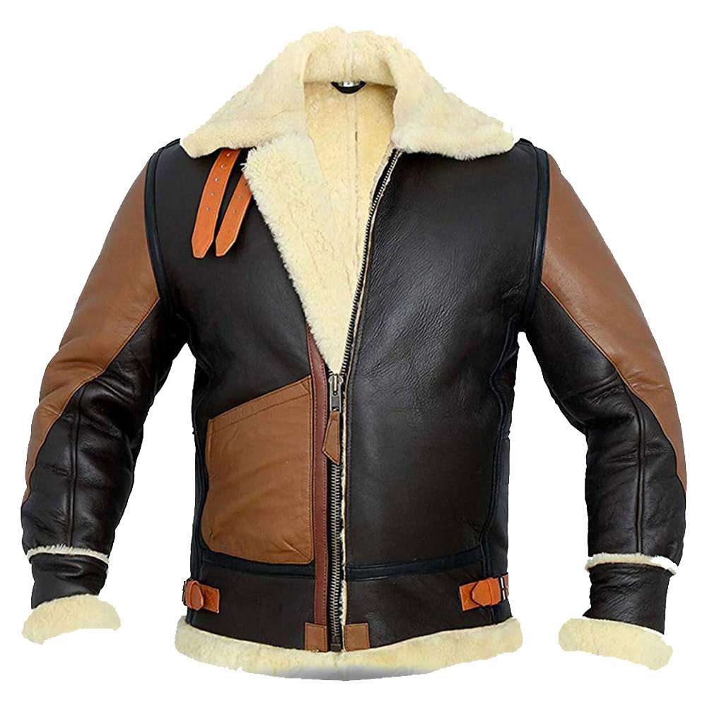 B3 Aviator Jacket - Pilot Jacket - Shearling Bomber Jacket