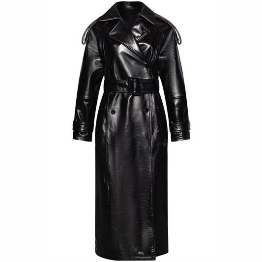 Genuine Leather Trench Coat for Women Genuine Leather Trench Coat for Women