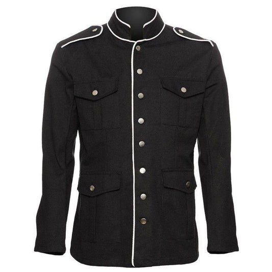 Men Military Band Gothic Coat Men Military Band Gothic Coat